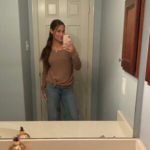 Abercrombie Brown Long Sleeve Top